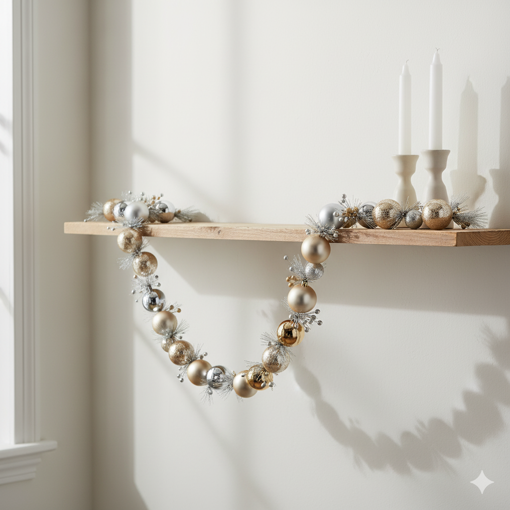 Elegant Glass Ornament Garland - Image 4