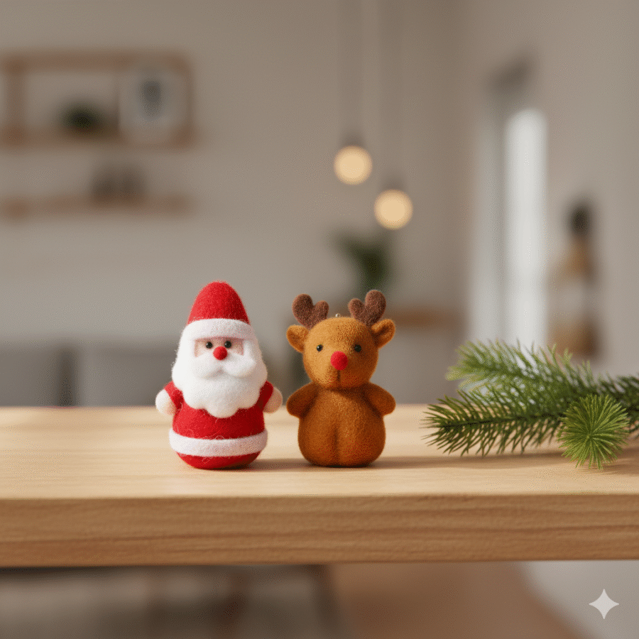 Cozy Holiday Shelf Decor