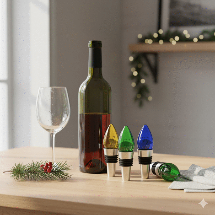 Set of 4 Holiday Light Bulb