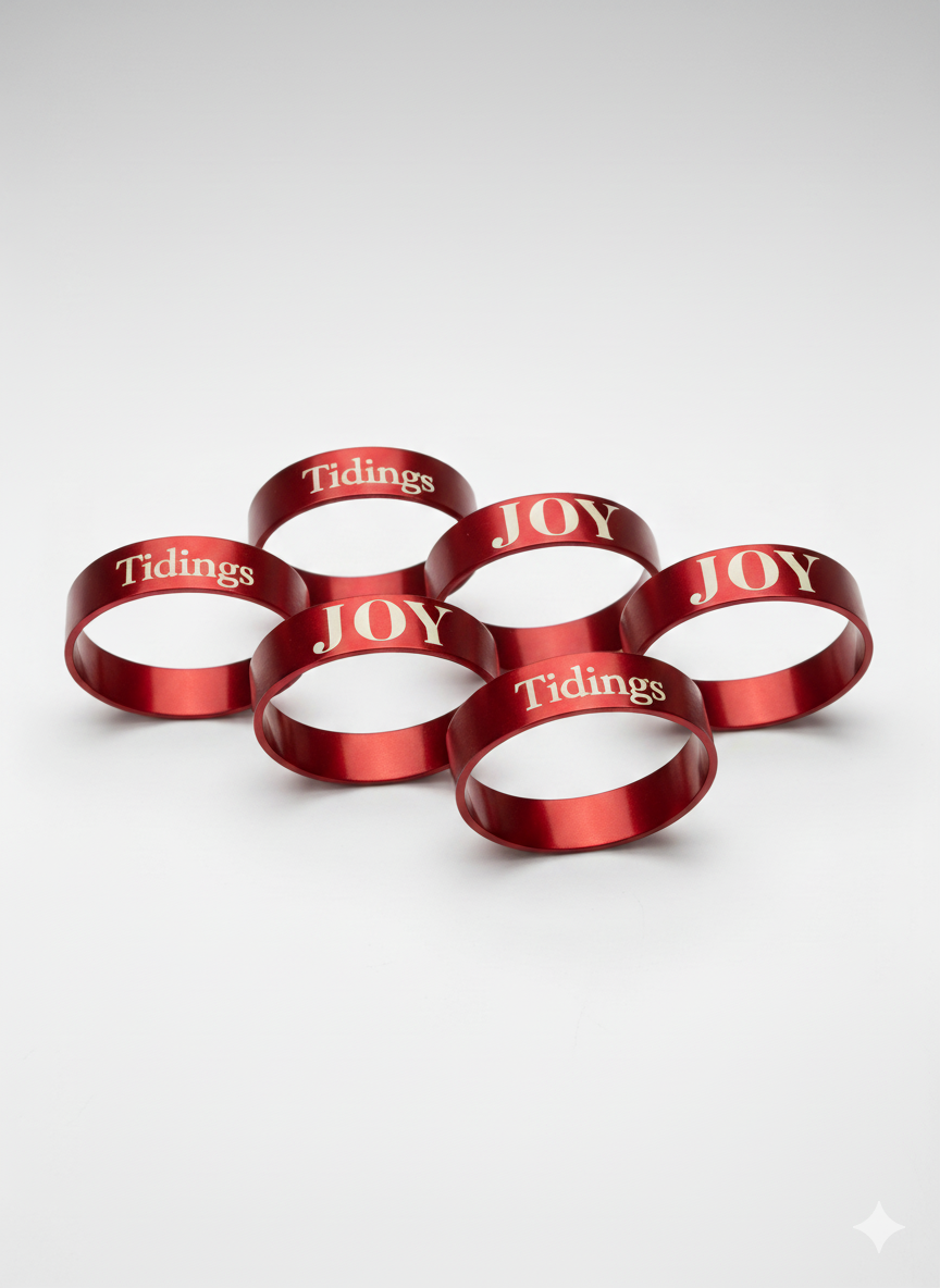 Tidings & Joy Set of 6 Napkin Rings