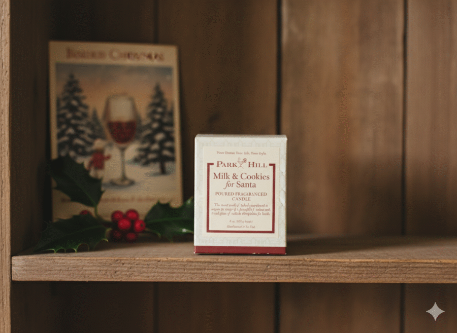 Milk & Cookies for Santa Poured Fragranced Candle