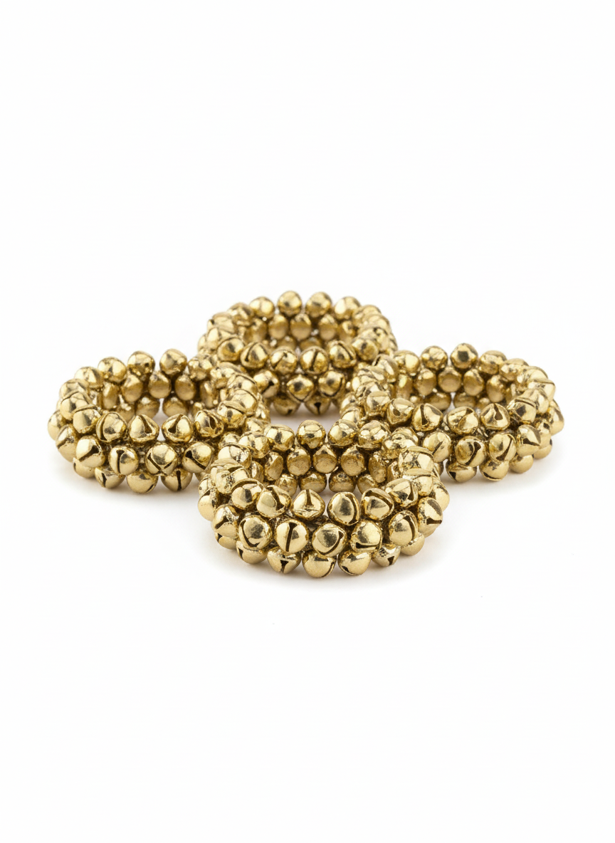 Gold Jingle Bell Napkin Rings