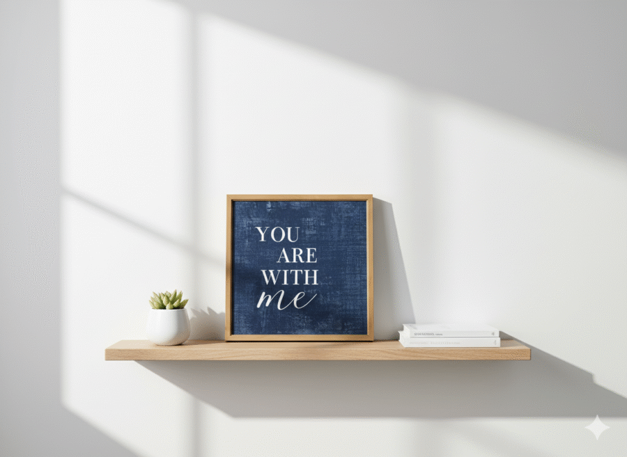 You Are With Me Framed Wall Decor