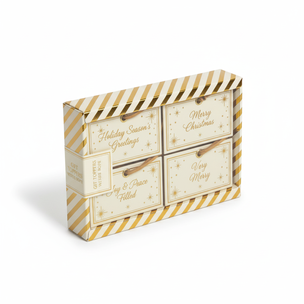 Gift Toppers With Suede Rope - Image 2