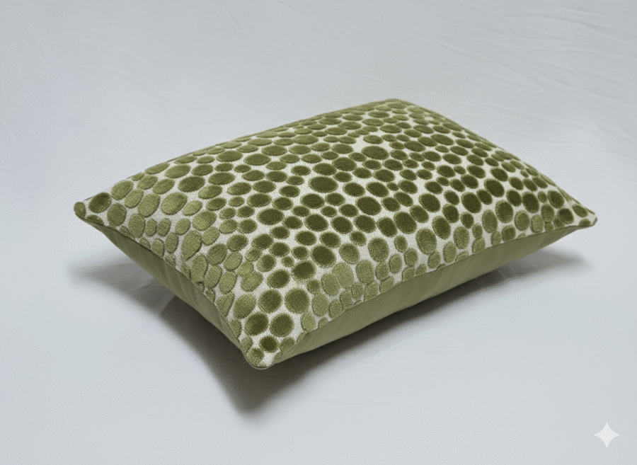 Green Spotted Pillow